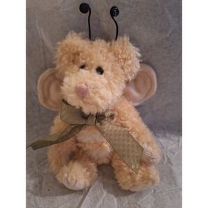 Boyds Bear Tan Angel Bear with Wings Jointed 6" Ornament‎ No Tags